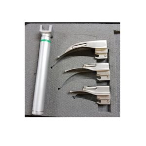Laryngoscope with 3 Blades Fiber Optic, OLTEN