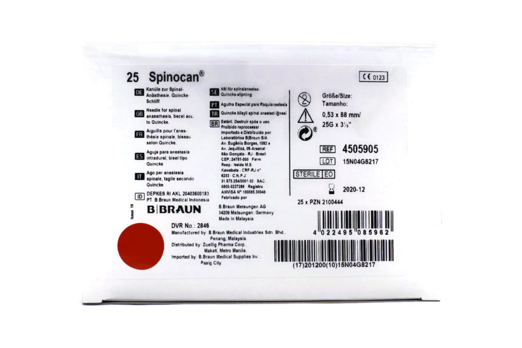 Spinal Needle (25’s), SPINOCAN B-BRAUN - TJM Enterprises